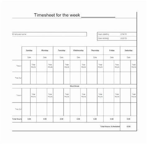Employee Break Schedule Template Awesome Lunch Break Schedule Template