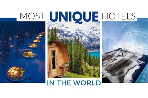 27 Most Unique Hotels In The World Amazing And Unusual Stays