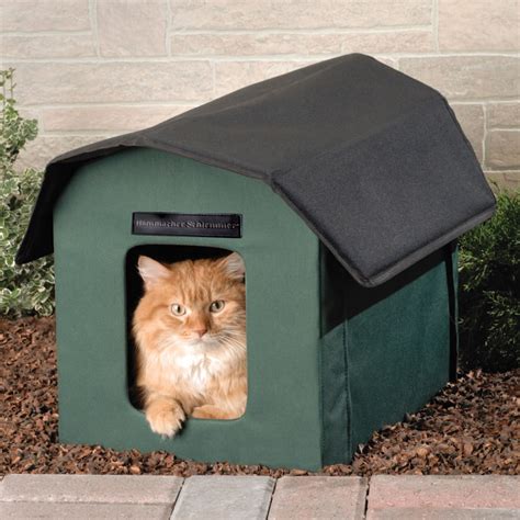 The Only Outdoor Heated Cat Shelter Hammacher Schlemmer