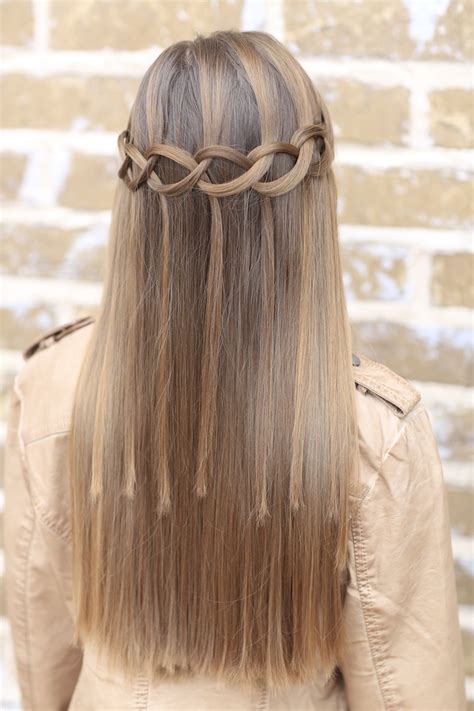 How To Create A Loop Waterfall Braid Cute Girls Hairstyles
