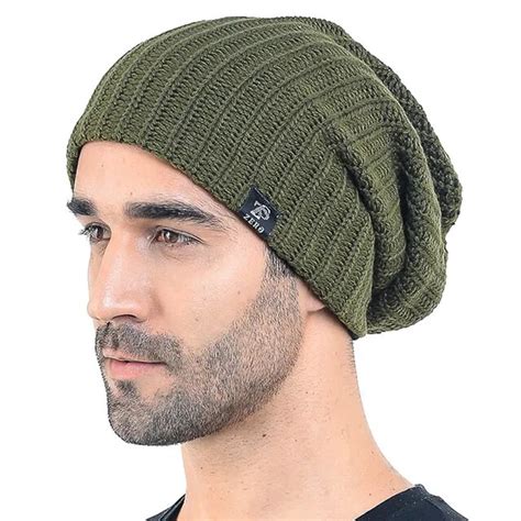 Hisshe Mens Slouchy Beanie Classic Long Baggy Oversize Skull Cap Bonnet