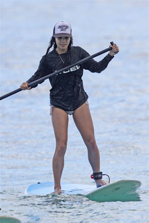 Vanessa Hudgens In A Bikini Surfs In Waikiki HQ GotCeleb