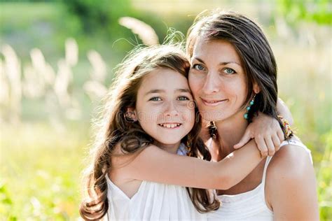 Mother And Daughter Hugging Stock Photo Image Of Happy Hugging 70445426