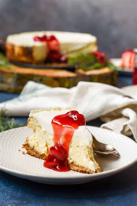 Maybe you would like to learn more about one of these? This classic sour cream cheesecake is light and creamy ...