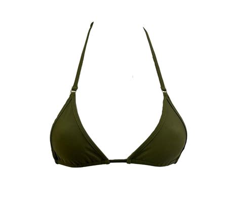 Agave Green Micro Bikini String Swimwear Minimal Coverage Top Micro Bikini Black Bikini Top