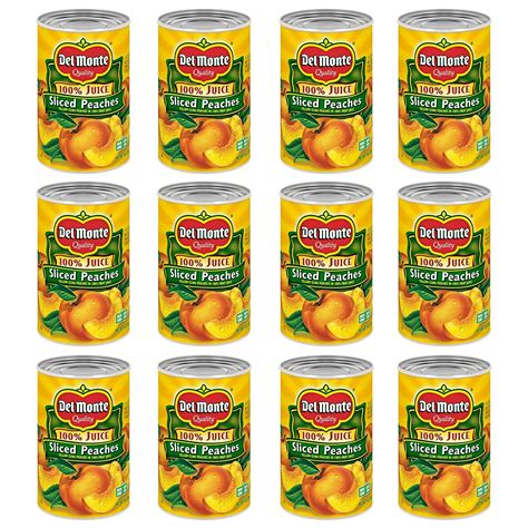Buy Del Monte Yellow Cling Sliced Peaches In 100 Juice Canned Fruit