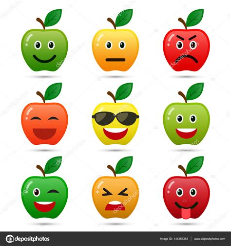 Photos is where all the amazing photos you take with your iphone and ipad live. Apple smiley faces. Vector. — Stock Vector © tatianasun #144356363