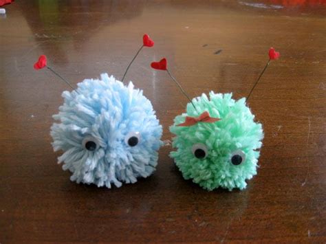 How To Make Valentine Pom Pom Warm And Gentle Fuzzies Cute Crafts