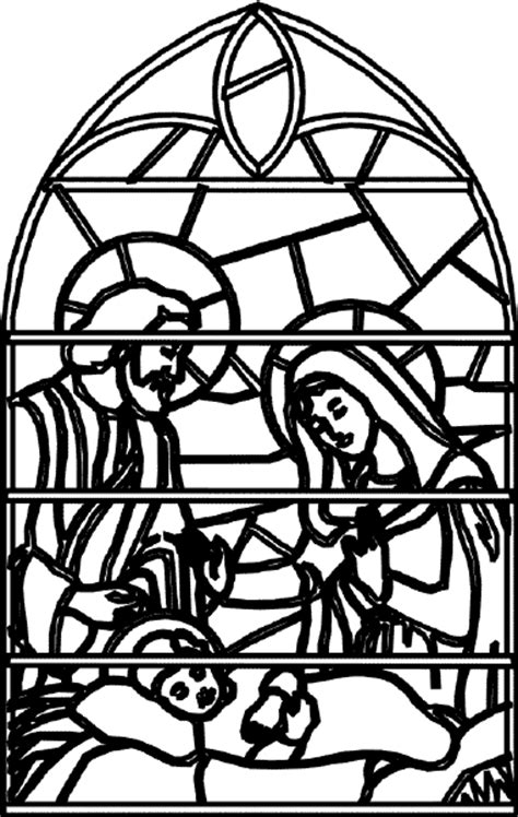 Stained glass cross printable coloring sheet. XMAS COLORING PAGES