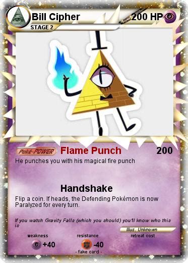 Pokémon Bill Cipher 544 544 Flame Punch My Pokemon Card