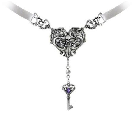 Inamorato Heart Locket And Key Necklace By Alchemy Gothic Alchemy Of