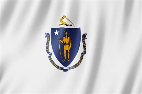 Massachusetts Grunge Flag Free Photo