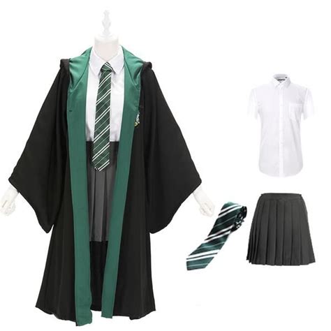 Harry Potter Slytherin School Uniform Cosplay Costume Set Yc23626