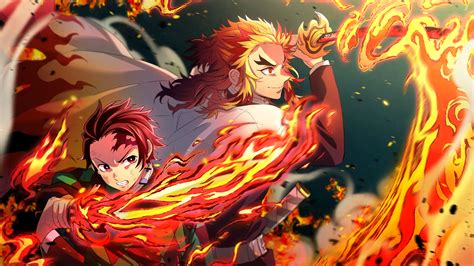 Tanjiro Fire Wallpapers Wallpaper Cave