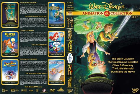 Walt Disneys Classic Animation Collection Set 4 Movie Dvd Custom