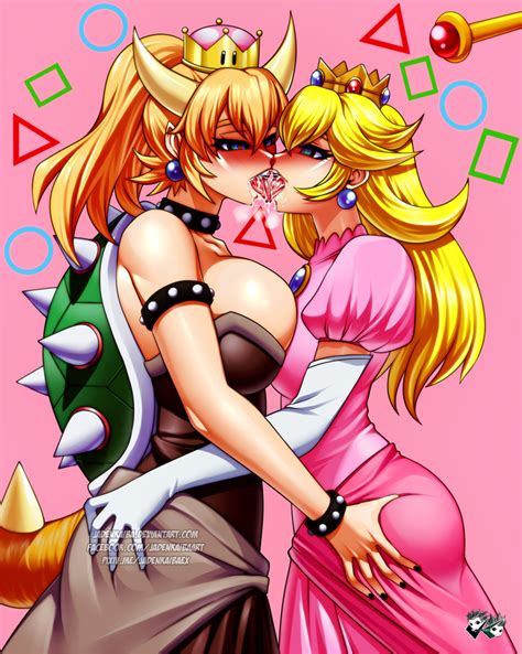 Princess Peach And Bowsette Mario And More Drawn By Jadenkaiba
