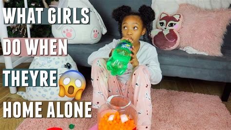 what girls do when they re home alone 24 hours home alone challenge youtube