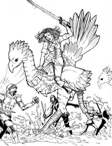 Is there a place where i can get free ff coloring pages? Final Fantasy 7 Coloring Pages at GetColorings.com | Free ...