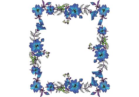 Floral Vector Border Frame Free