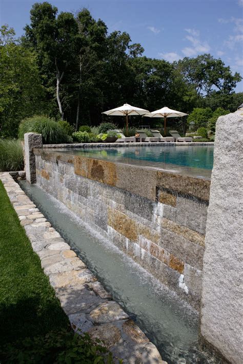 Country Estate Infinity Pool Edge Gregory Lombardi Design