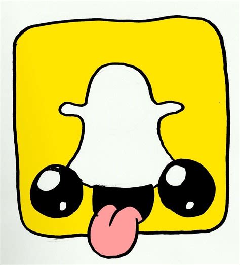 Dessin Kawaii Logo Snapchat Dessin Facile Pour Les Enfants Images And