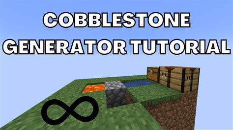 Minecraft Skyblock How To Make A Cobblestone Generator Youtube