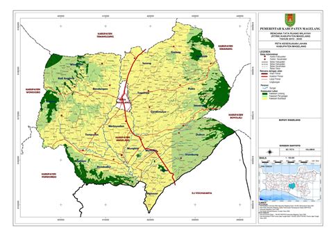 Peta Lengkap Indonesia Peta Kesesuaian Lahan Kabupaten Magelang 2010 2030
