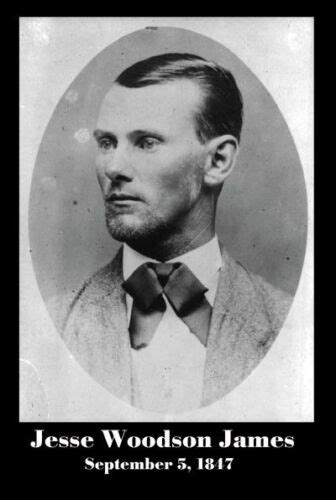 Famous Outlaw Jesse James Photograph Poster Print Ebay