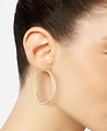 Simone I. Smith Polished Hoop Earrings in 18k Gold over Sterling Silver ...