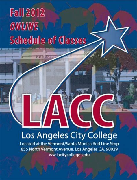2012 Fall Semester Pdf Los Angeles City College
