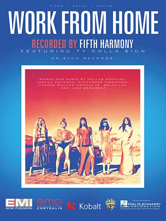 Em c g we can work from home! Fifth Harmony feat. Ty Dolla $ign - Work From Home at ...