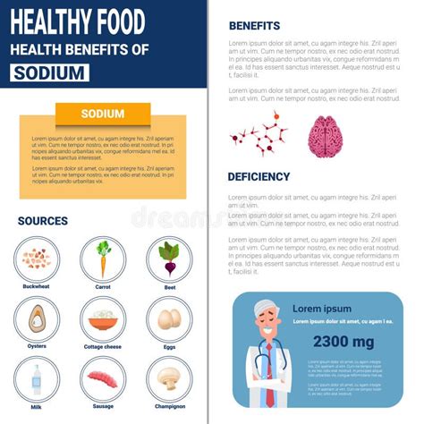 Healthy Food Infographics Products With Vitamins And Minerals Health