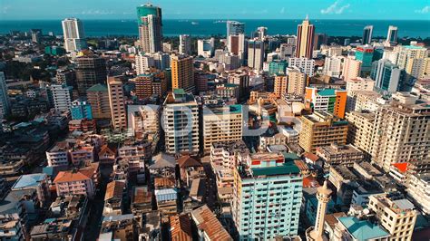 aerial view of the dar es salaam city tanzania stock footage ad dar es aerial view aerial