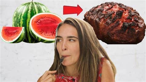 i tried to make smoked ham out of watermelon youtube