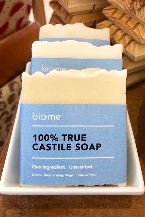 The castile bar soap are highly efficient in cleaning while remaining gentle to sensitive surfaces and skin. Biome True Castile Soap Bar 100% Olive Oil Unscented 110g ...