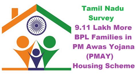 Tamil Nadu 911 Lakh More Bpl Families In Pmay Housing Scheme