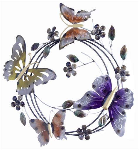 Top 20 Of Ila Metal Butterfly Wall Decor