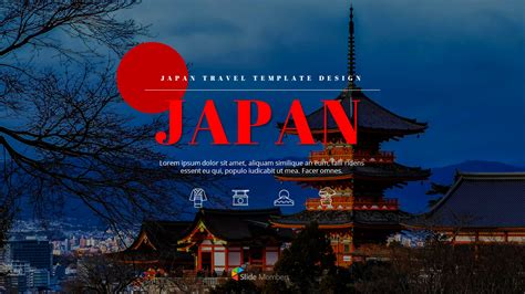 Japan Themed Powerpoint Template Free Printable Templates