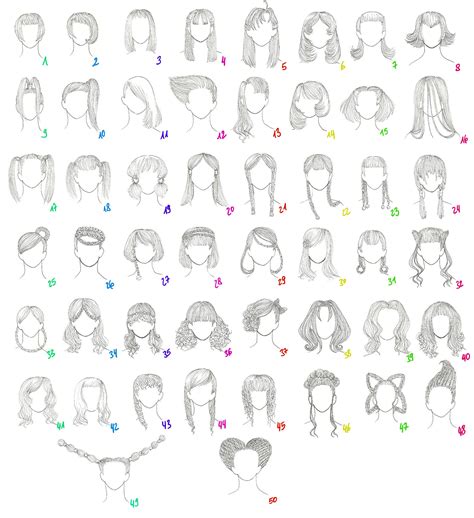Create your favorite characters in all their incarnations, and then create yourself in your own outfit! 50 Female Anime Hairstyles by AnaisKalinin on DeviantArt