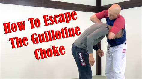 How To Escape The Guillotine Choke Youtube