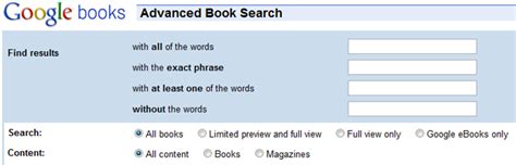Google also provided links to reviews, online bookstores and worldcat, which helped me find the nearest library carrying this book. 40 Advanced and Alternative Search Engines
