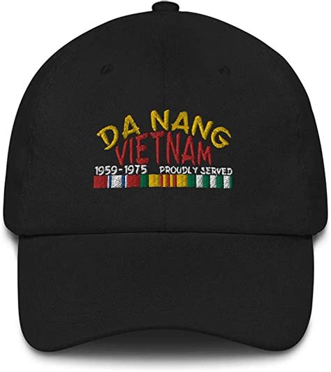 Da Nang Vietnam War Veteran Army Military Usa Embroidered Hat Cap Black Clothing