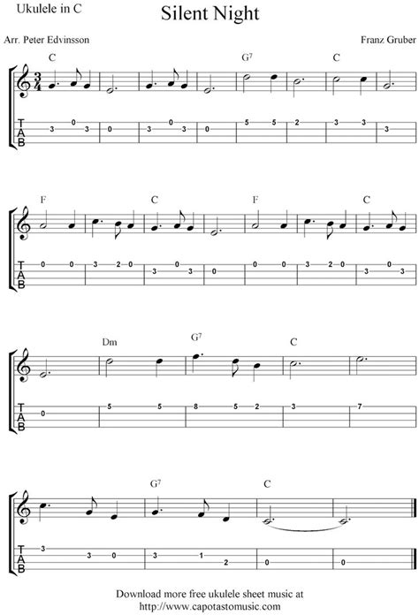 Get the free ebook 96 american spirituals for ukulele along with access to a growing playlist of free tutorials that covers songs from the collection. Free Sheet Music Scores: Ukulele Christmas | Ukulele fingerpicking songs, Ukulele tabs songs ...