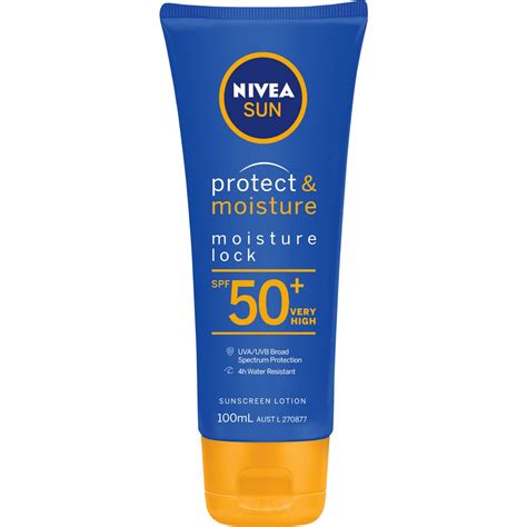 Nivea Sun Protect And Moisture Lock Spf50 Sunscreen Lotion 100ml