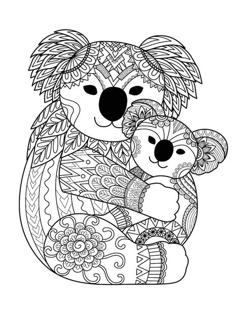 Panda Coloring Pages For Adults 1 Printable Coloring Page Etsy