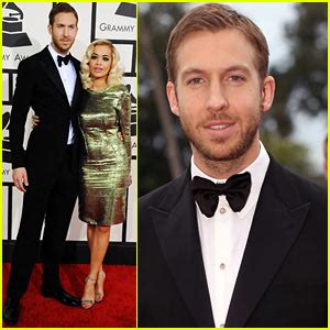 Calvin Harris Grammys Red Carpet With Rita Ora Grammys Calvin Harris Rita Ora