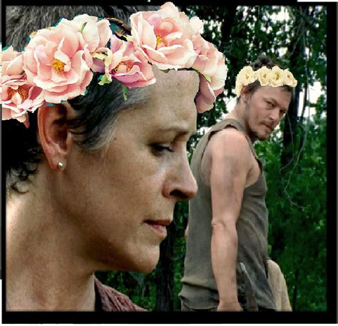 Carol And Daryl Flower Crowns The Walking Dead Carol Peletier Photo 35006350 Fanpop