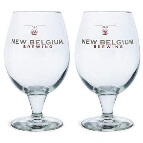 New Belgium 808069 New Belgium Brewing Belgian Beer Glass 16 Oz