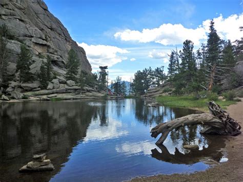 Gem Lake And Balanced Rock Rocky Mountain National Park Colorado