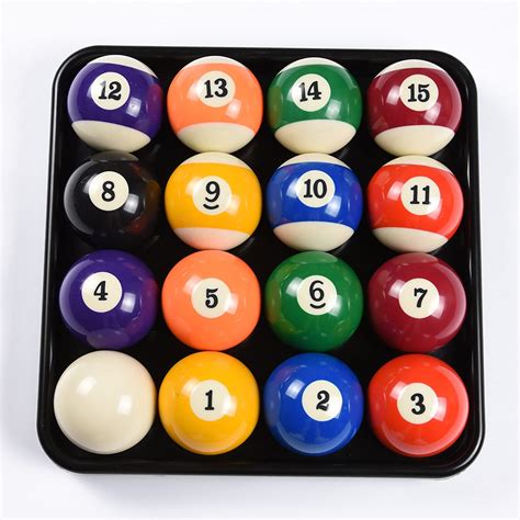 tandr sports billiard balls with ball tray set standard pool ball tray with 16 balls ball size 2